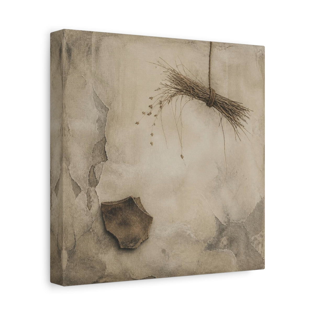 Side Mockup 9. Wabi Sabi Reed Bundle shown as canvas print