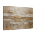 Side Mockup 4. Abstract Relief Circle shown as canvas print