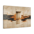 Side Mockup 4. Abstract Stone Doorway shown as canvas print