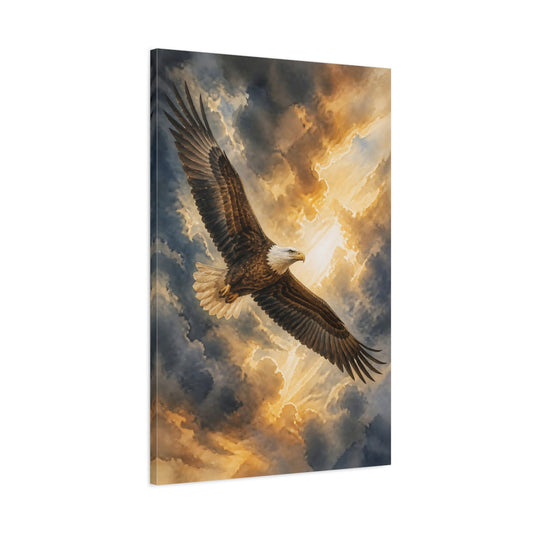 Main Mockup. Animals Bald Eagle Wildlife shown as canvas print