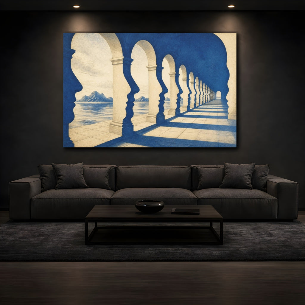 Mockup 3. Arcade Illusion shown as canvas print