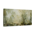 Side Mockup 3. Bamboo On Mossy Wall shown as canvas print