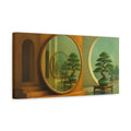 Side Mockup 3. Bonsai Mirror Illusion shown as canvas print