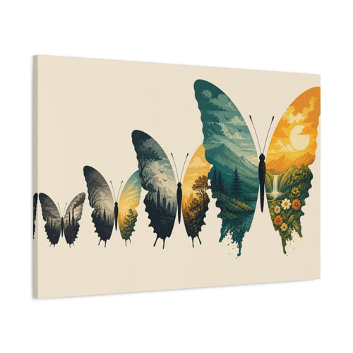 Main Mockup. Butterfly Illusion shown as canvas print