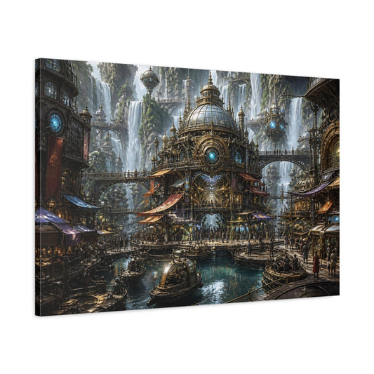 Main Mockup. Central Dome Marketplace shown as canvas print