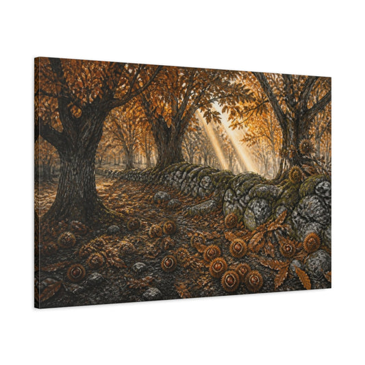 Main Mockup. Chestnut Grove Landscape shown as canvas print