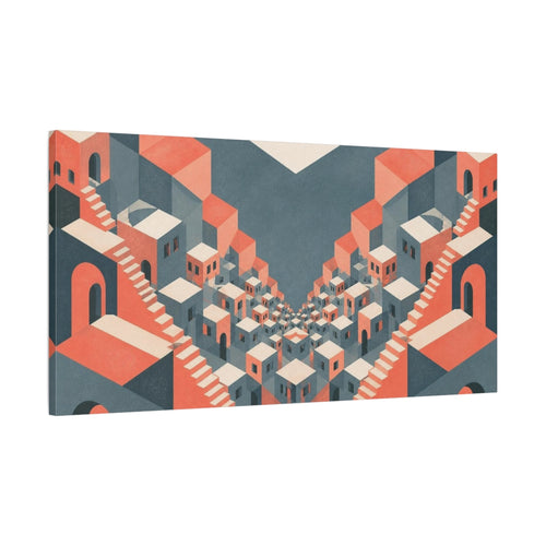 Main Mockup. Cityscape Illusion shown as canvas print