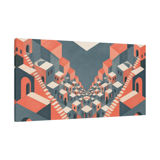 Main Mockup. Cityscape Illusion shown as canvas print