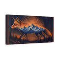 Side Mockup 3. Copper Fox Illusion shown as canvas print