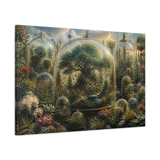 Main Mockup. Enchanted Terrarium Tree shown as canvas print