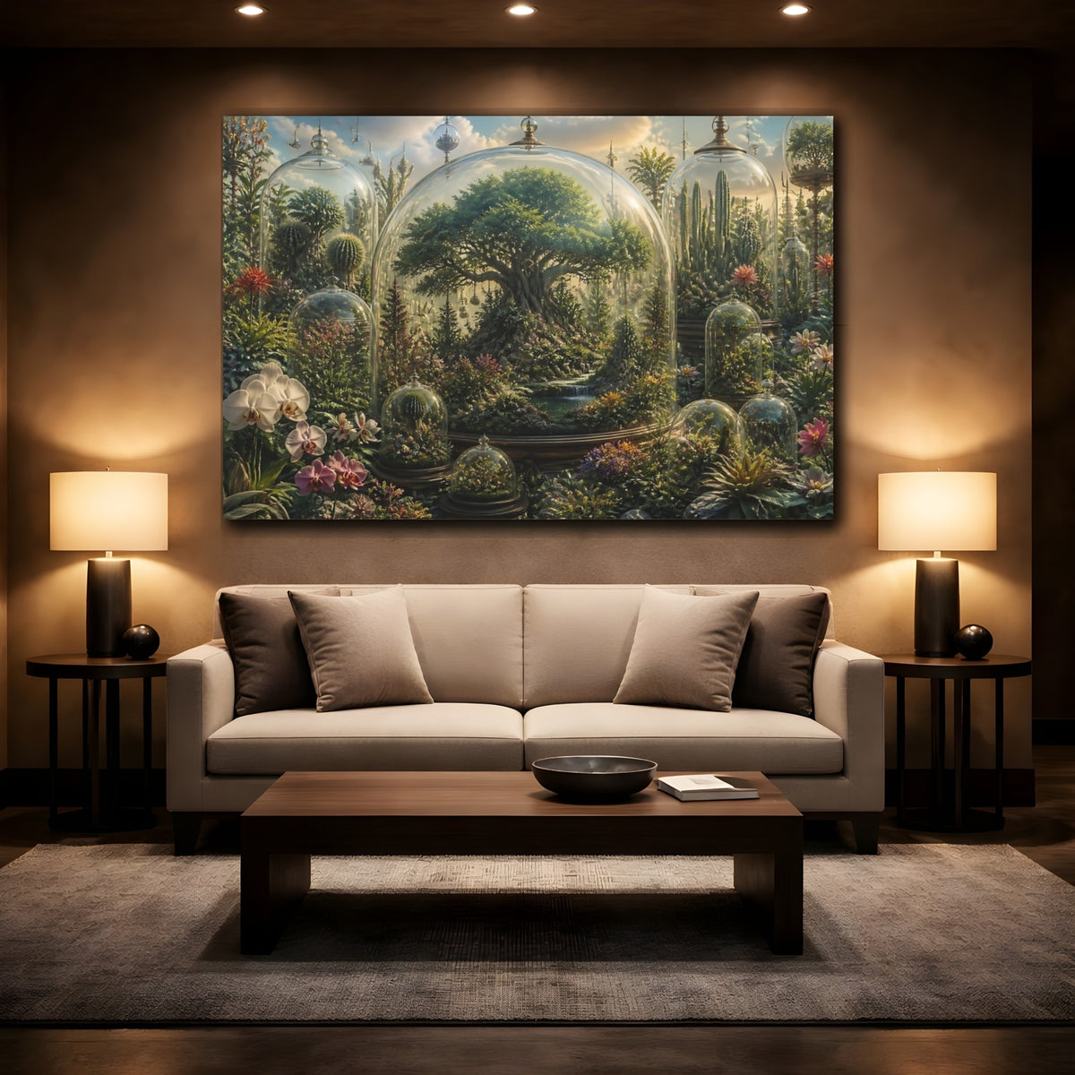 Mockup 2. Enchanted Terrarium Tree shown as canvas print