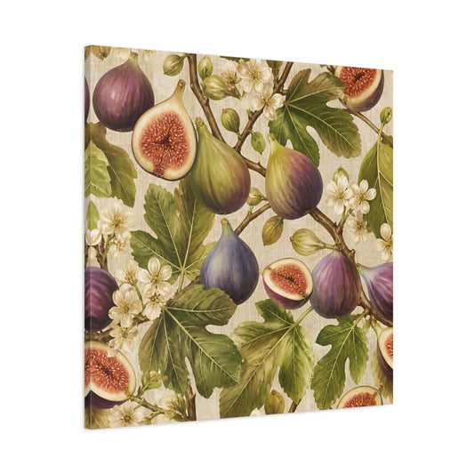 Main Mockup. Fig Floral Composition shown as canvas print