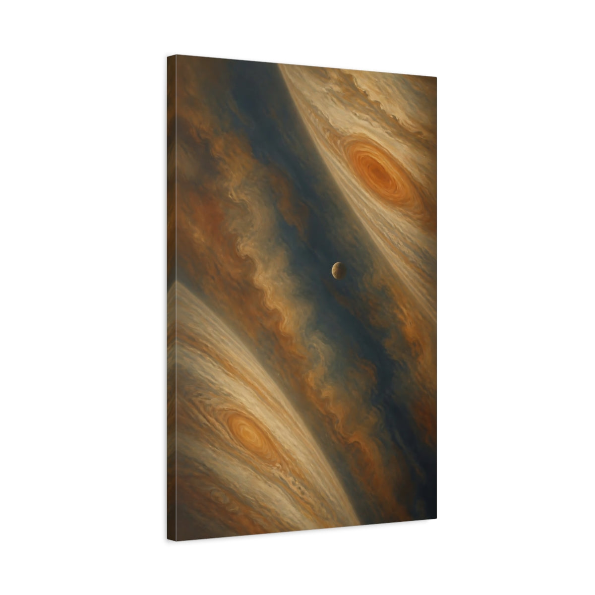 Side Mockup 2. Gas Giant Stormscape shown as canvas print