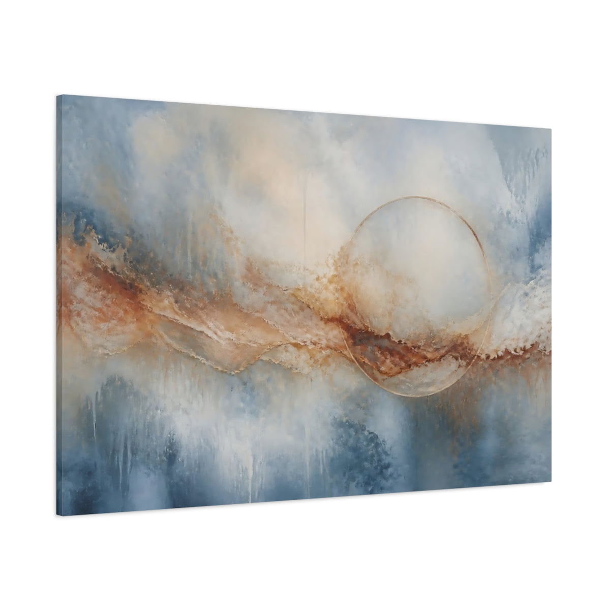 Side Mockup 1. Golden Circle Horizon shown as canvas print