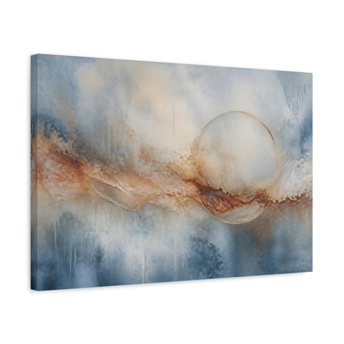 Side Mockup 3. Golden Circle Horizon shown as canvas print