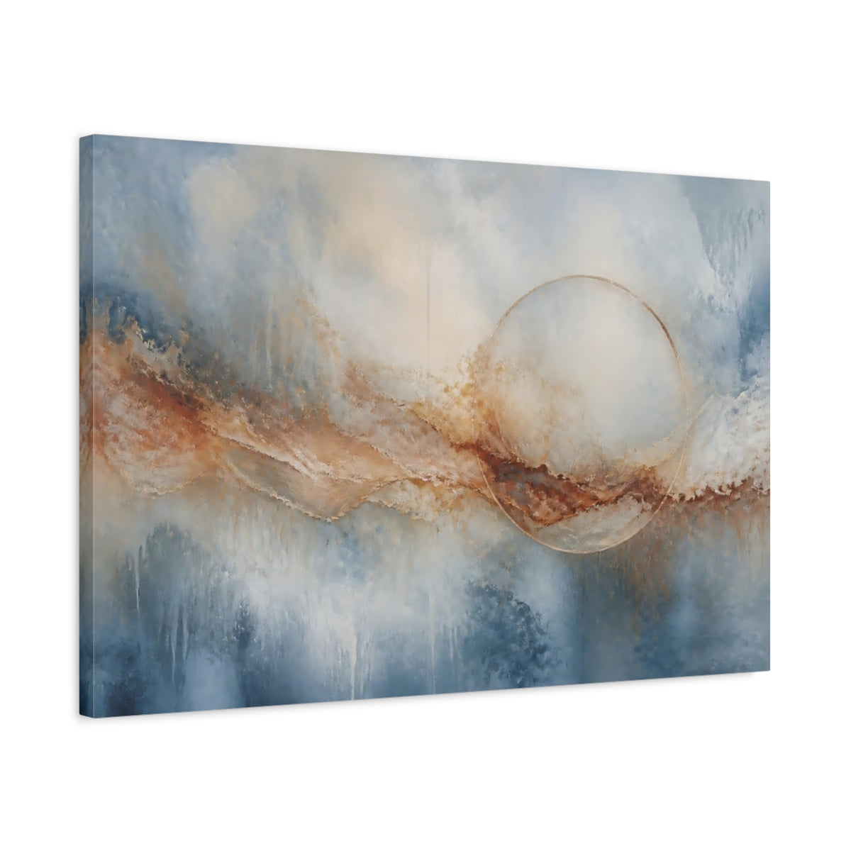 Side Mockup 2. Golden Circle Horizon shown as canvas print