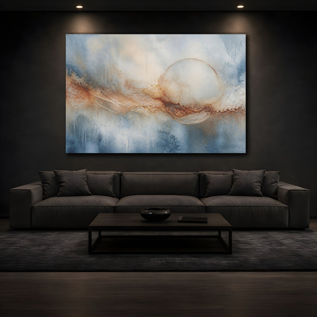 Mockup 3. Golden Circle Horizon shown as canvas print