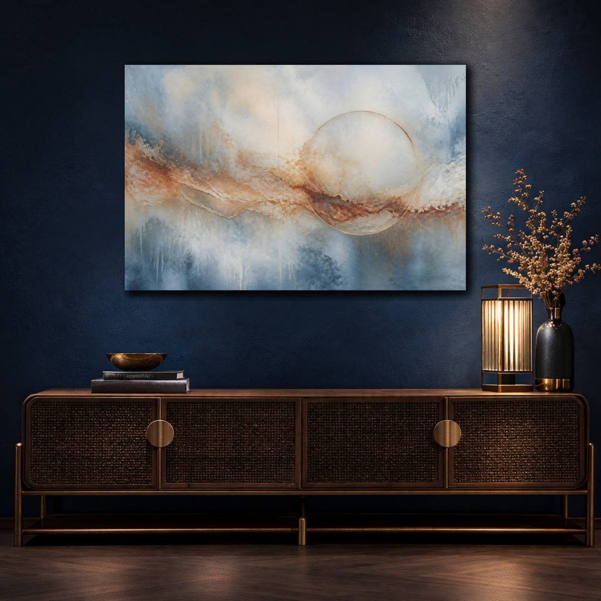 Mockup 4. Golden Circle Horizon shown as canvas print
