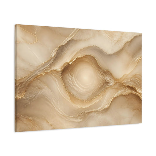 Main Mockup. Golden Stone Layers shown as canvas print