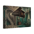 Side Mockup 4. Grand Piano Illusion shown as canvas print