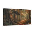 Side Mockup 3. Japanese Cedar Lantern Path shown as canvas print