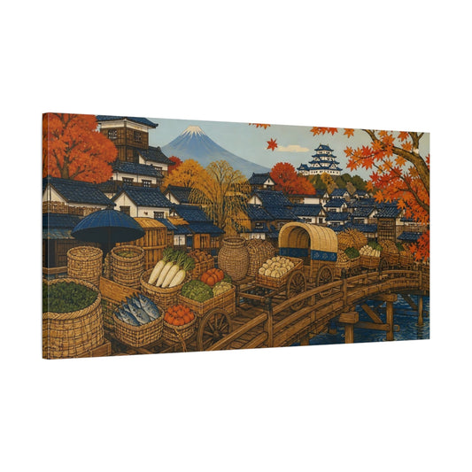 Main Mockup. Japanese Market Bridge shown as canvas print