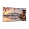 Side Mockup 3. Japanese Mount Fuji Sunrise shown as canvas print