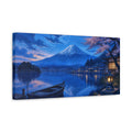 Side Mockup 3. Japanese Mount Fuji Twilight shown as canvas print