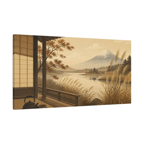 Main Mockup. Japanese Tea Veranda shown as canvas print