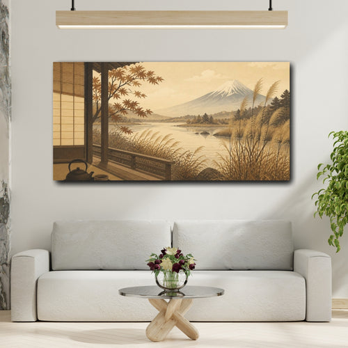 Mockup 2. Japanese Tea Veranda shown as canvas print