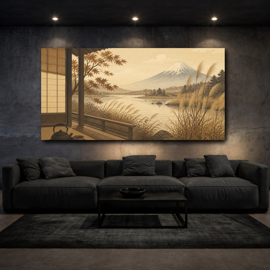 Mockup 3. Japanese Tea Veranda shown as canvas print