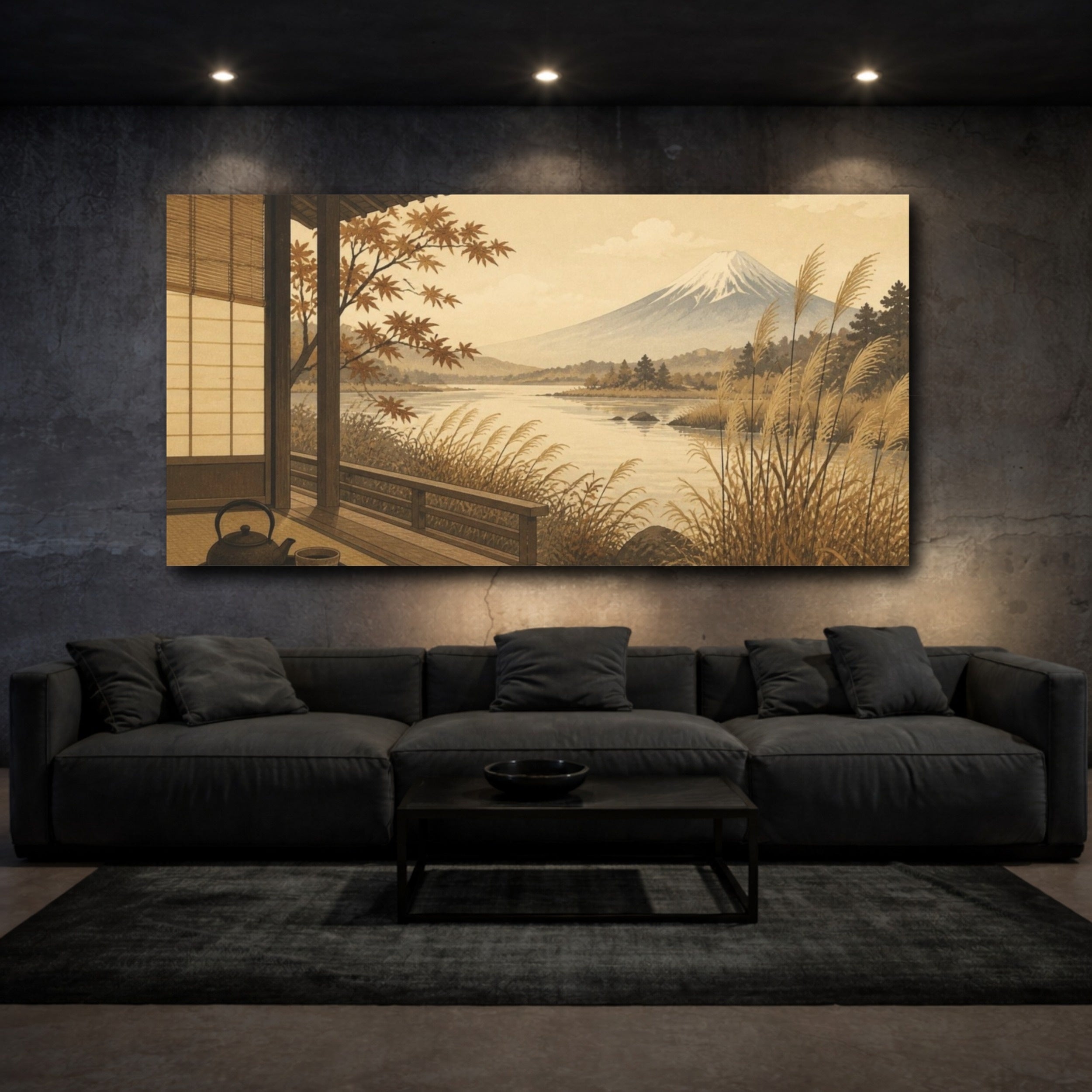 Mockup 3. Japanese Tea Veranda shown as canvas print