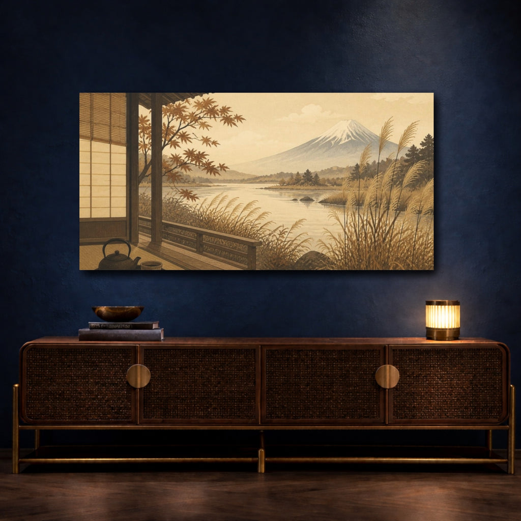 Mockup 4. Japanese Tea Veranda shown as canvas print
