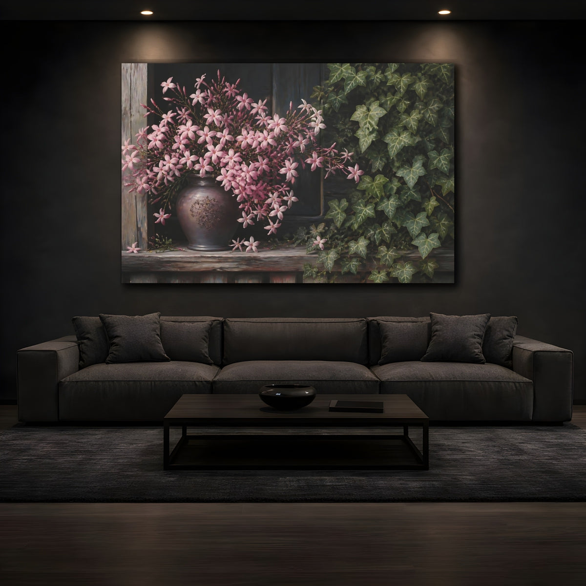 Mockup 3. Jasmine Flowers On Porch shown as canvas print