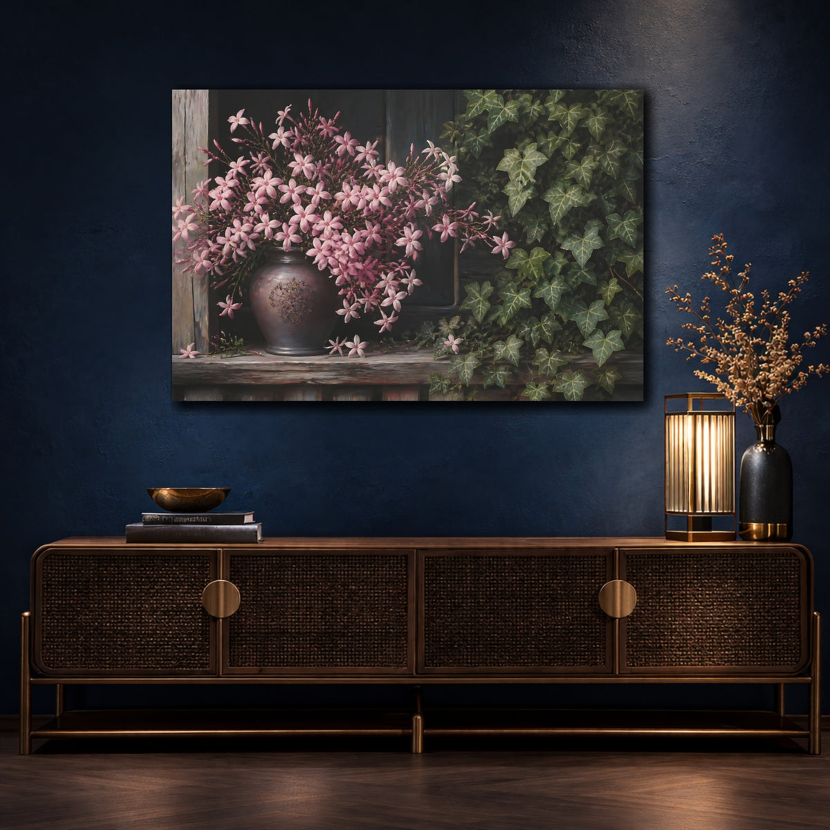 Mockup 4. Jasmine Flowers On Porch shown as canvas print