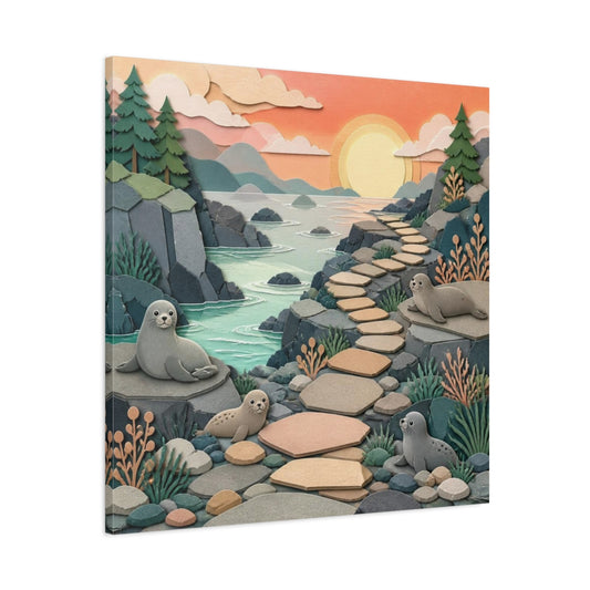 Main Mockup. Kids Room Seal Pathway shown as canvas print