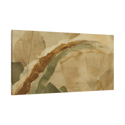 Main Mockup. Layered Leaf Collage shown as canvas print