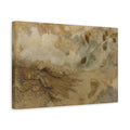 Side Mockup 4. Leaves On Weathered Wall shown as canvas print