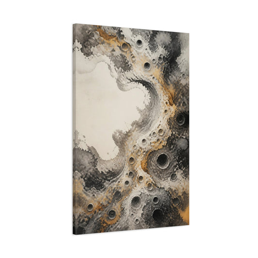 Main Mockup. Lunar Crater Fields shown as canvas print