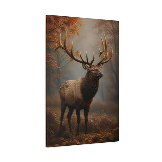 Main Mockup. Majestic Elk Animals shown as canvas print