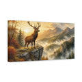 Side Mockup 3. Majestic Stag Animals shown as canvas print