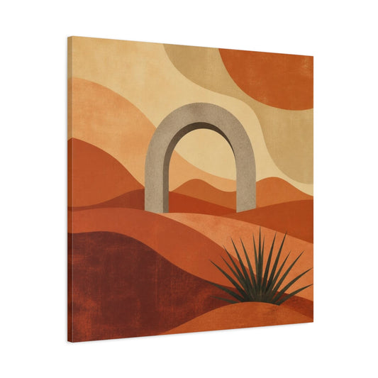 Main Mockup. Modern Stone Arch shown as canvas print