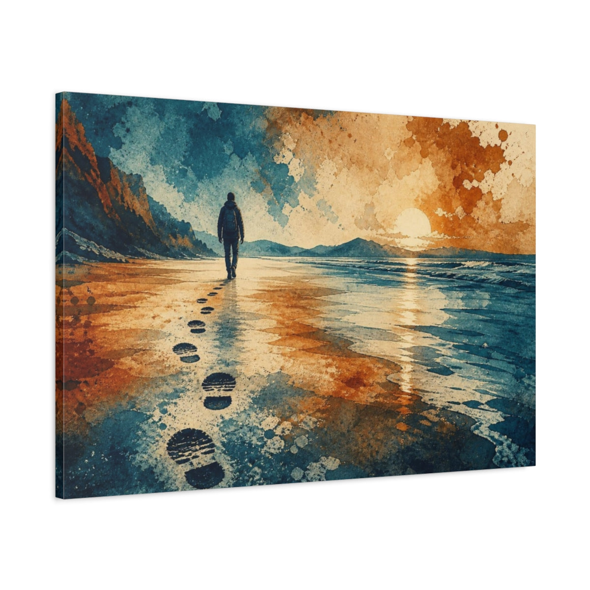 Main Mockup. Motivation: Lone Walker shown as canvas print