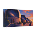 Side Mockup 3. Observatory Dome Illusion shown as canvas print