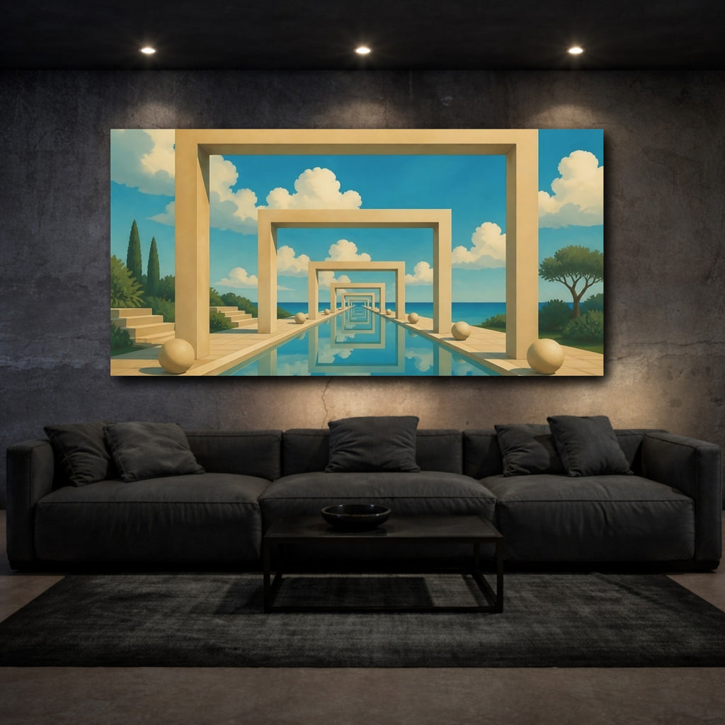 Mockup 3. Reflecting Pool Arches shown as canvas print