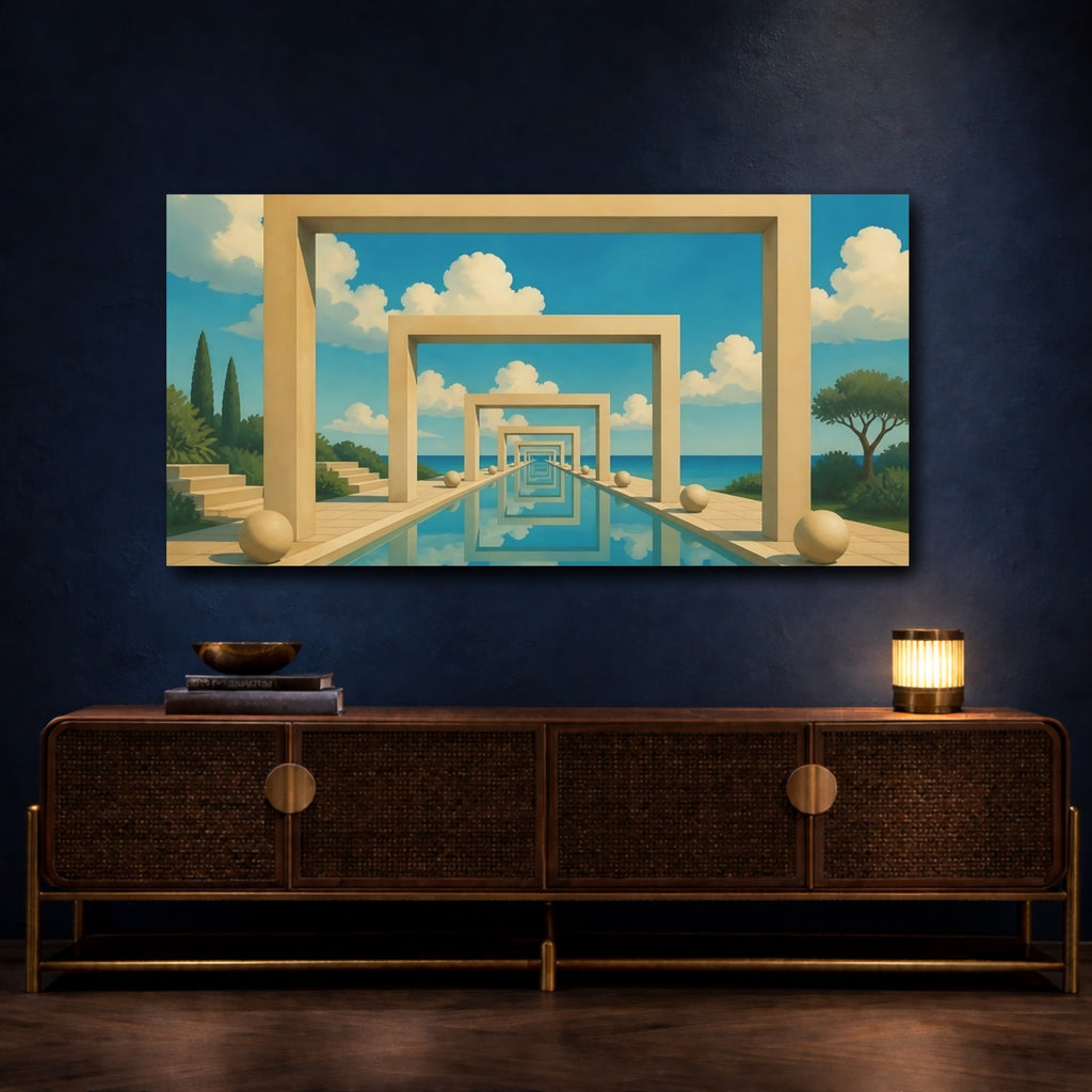 Mockup 4. Reflecting Pool Arches shown as canvas print