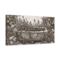 Side Mockup 3. Rustic Thyme Trough shown as canvas print