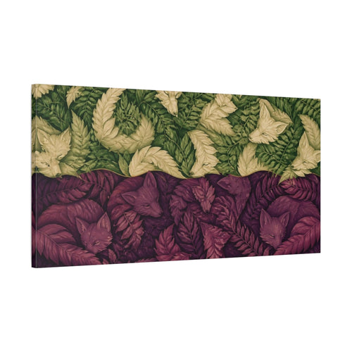 Main Mockup. Sleeping Fox Illusion shown as canvas print