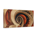 Side Mockup 3. Spiral Staircase Illusion shown as canvas print