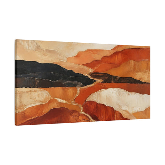 Main Mockup. Terracotta Hills Landscape shown as canvas print